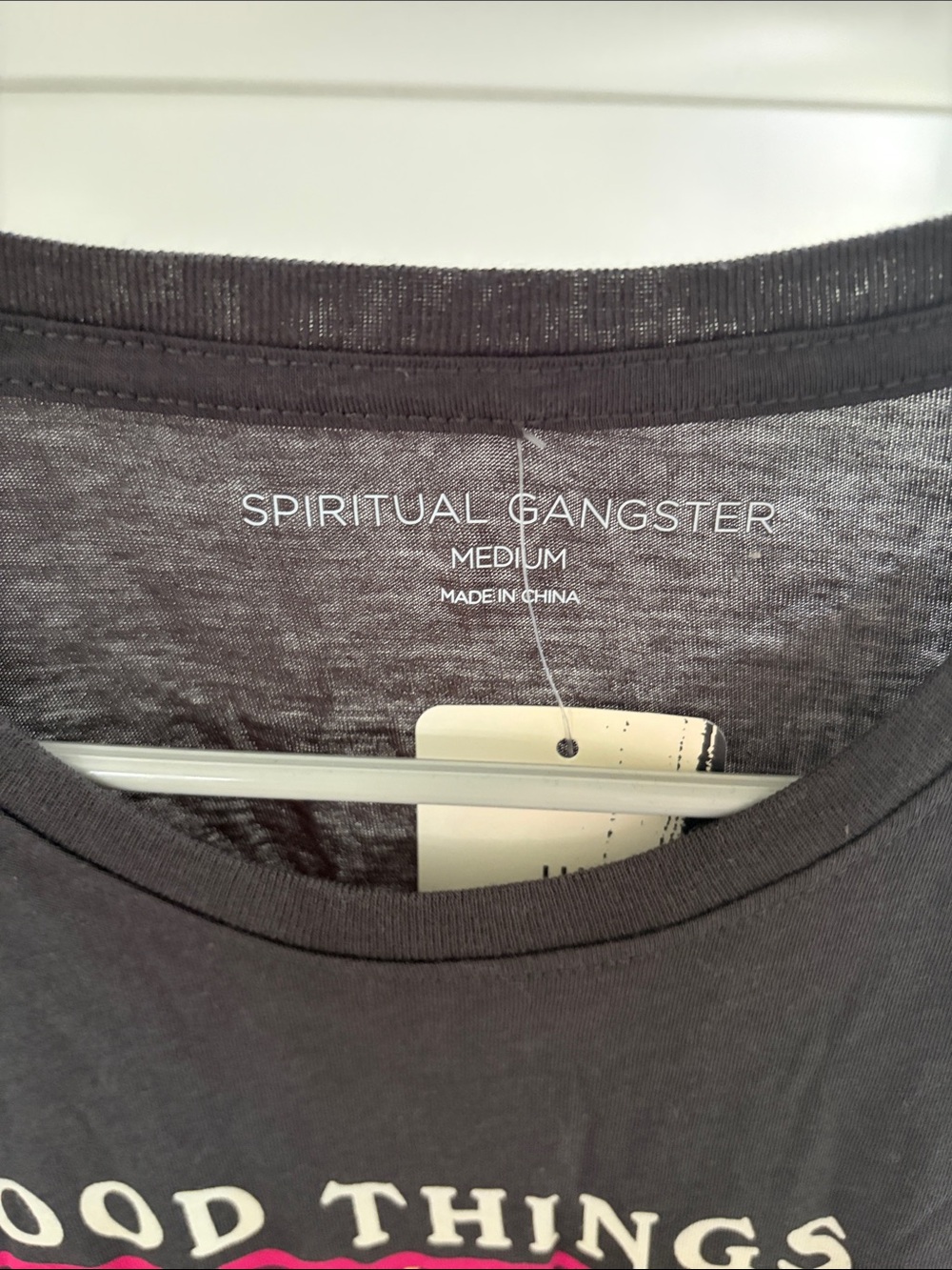Evereve | Spiritual Gangster Graphic Tank Gray Size M NWT - Picture 2 of 5